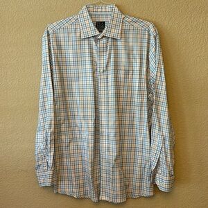 Jos.A.Bank Light Colored Plaid Button down
